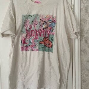 Howdy Graphic Tee - Cream